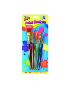 ARTBOX 5 ASSORTED PAINT BRUSHES (PACK OF 12) 5453
