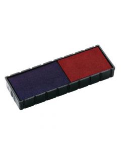 COLOP E/12/2 REPLACEMENT INK PAD BLUE/RED (PACK OF 2) E/12/2