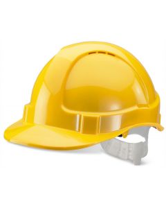 BEESWIFT ECONOMY VENTED SAFETY HELMET YELLOW  (PACK OF 1)