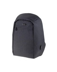 LightPak Safepak Backpack With 15in Laptop Case Polyester Black Ref 46053
