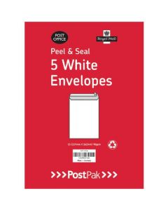 ENVELOPES C5 PEEL AND SEAL WHITE 90GSM (PACK OF 250) 9731534