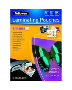 FELLOWES A4 ENHANCE LAMINATING POUCHES 160 MICRON (PACK OF 25) 53962
