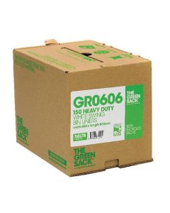 THE GREEN SACK SWING BIN LINER IN DISPENSER WHITE (PACK OF 150) GR0606