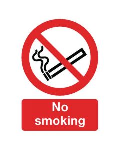 SAFETY SIGN NO SMOKING A4 PVC ML02079R (PACK OF 1)
