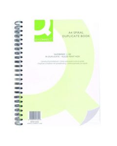Q-CONNECT FEINT RULED WIREBOUND DUPLICATE BOOK A4 KF01342 (PACK OF 1)