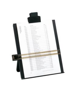 5 Star Office Desktop Copyholder with Line Guide Ruler A4 Black