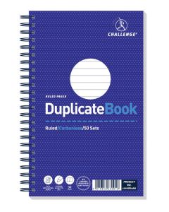 CHALLENGE CARBONLESS WIREBOUND DUPLICATE BOOK 50 SETS 210X130MM (PACK OF 5) 100080469