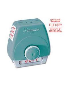 ARTLINE PRE-INKED RED STAMP 3 PHRASES 'FILE COPY' PRIVATE & CONFIDENTIAL' 'COPY FOR YOUR INFORMATION'