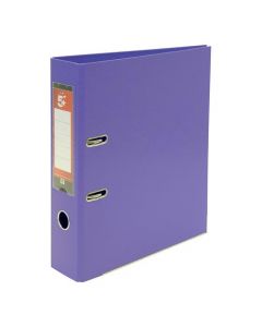 5 STAR OFFICE LEVER ARCH FILE POLYPROPYLENE CAPACITY 70MM A4 PURPLE [PACK OF 10 FILES]