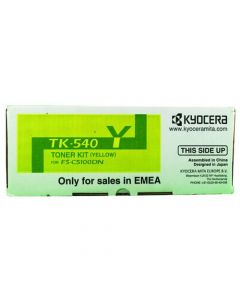 KYOCERA TK-540Y YELLOW TONER CARTRIDGE (4000 PAGE CAPACITY) 1T02HLAEU0