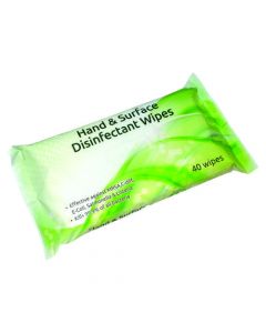 ECOTECH HAND AND SURFACE DISINFECTANT WIPES 40 SHEETS (PACK OF 16) FPHSD40