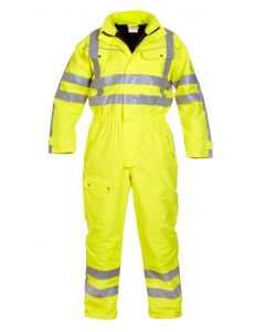 HYDROWEAR UELSEN SIMPLY NO SWEAT HIGH VISIBILITY WATERPROOF WINTER COVERALL YELLOW M (PACK OF 1)