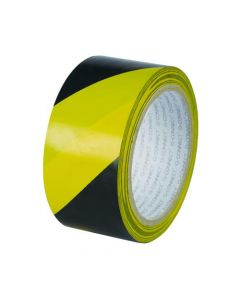 Q-CONNECT YELLOW BLACK HAZARD TAPE (PACK OF 6) KF04383