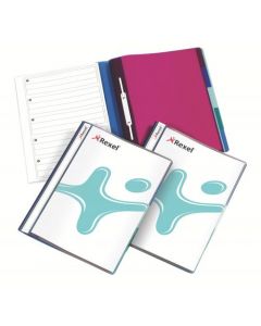 REXEL TRANZ FILE 5-PART POLYPROPYLENE WITH COLOUR-CODED INDEXED SECTIONS A4 TRANSLUCENT REF 2100593