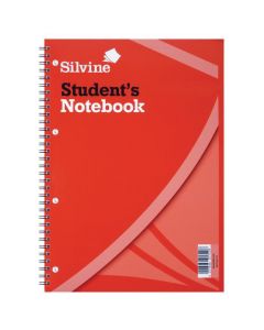 SILVINE FEINT RULED STUDENT NOTEBOOK A4 120 PAGES (PACK OF 12) 141