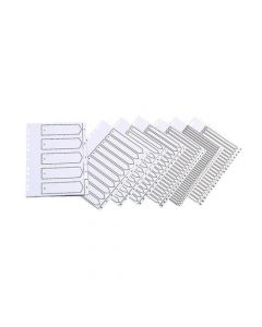 Q-CONNECT 20-PART A-Z INDEX MULTI-PUNCHED POLYPROPYLENE WHITE A4 KF01351