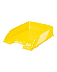 LEITZ WOW LETTER TRAY STACKABLE GLOSSY YELLOW REF 52263016  (PACK OF 1)