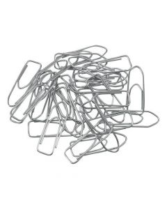 5 STAR OFFICE PAPERCLIPS LARGE NON-TEAR CLIP LENGTH 33MM POLISHED STEEL [PACK OF 1000 CLIPS]