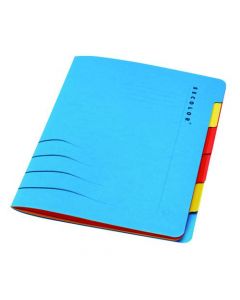 JALEMA SECOLOR SIXTAB 6- PART FILE A4 BLUE (PACK OF 5 FILES) 8331600-10791