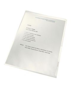 LEITZ RECYCLED CUT FLUSH FOLDERS A4 CLEAR (PACK OF 100 FOLDERS) 40011003