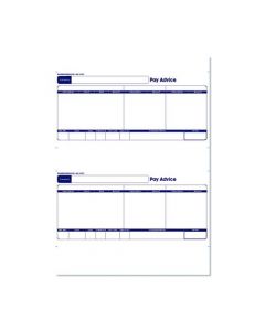 SAGE 1-PART LASER PAY ADVICE FORMS (PACK OF 500) SE95S
