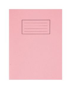 SILVINE EXERCISE BOOK PLAIN 229X178MM PINK (PACK OF 10) EX112