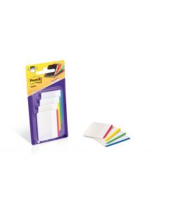POST-IT INDEX FLAT FILING TABS ASSORTED (PACK OF 24 TABS) 686-F1