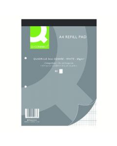 Q-CONNECT QUADRILLE RULED HEADBOUND REFILL PAD 160 PAGES A4 (PACK OF 10) KF02233
