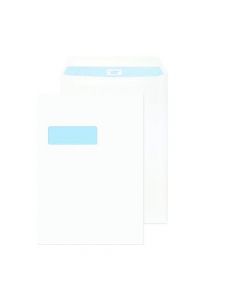 Q-CONNECT C4 ENVELOPES WINDOW PEEL AND SEAL 100GSM WHITE (PACK OF 250) KF03292