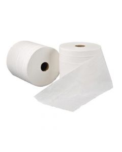 LEONARDO 1-PLY HAND TOWEL ROLL WHITE (PACK OF 6) RTW200DS