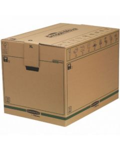 FELLOWES BANKERS BOX MOVING BOX X-LARGE BROWN GREEN (PACK OF 5) 6205401