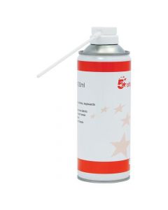 5 STAR OFFICE SPRAY DUSTER CAN HFC FREE COMPRESSED GAS FLAMMABLE 400ML (PACK OF 1)
