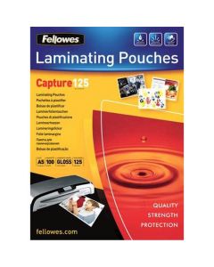 FELLOWES LAMINATING POUCHES 250 MICRON FOR A5 REF 5307301 [PACK 100]