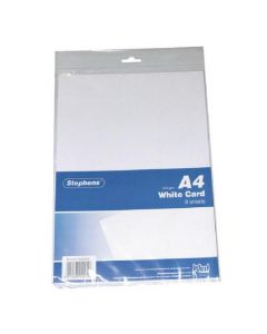 STEPHENS WHITE A4 CRAFT CARD 210GSM (PACK OF 10 CARDS) RS045656