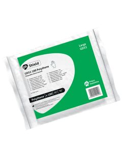 SHIELD CLEAR POLYETHYLENE GLOVES IN BAGS LARGE (PACK OF 100)