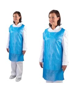 SHIELD DISPOSABLE APRONS ON A ROLL BLUE (1000 SHEETS)