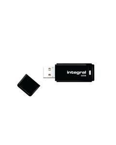 Integral Black USB 2.0 32Gb Flash Drive INFD32GBBLK
