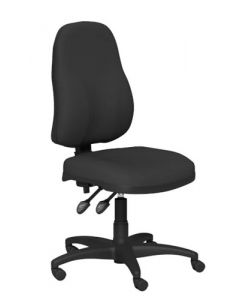 O.A SERIES HIGH BACK OPERATORS CHAIR WITH NO ARMS BLACK