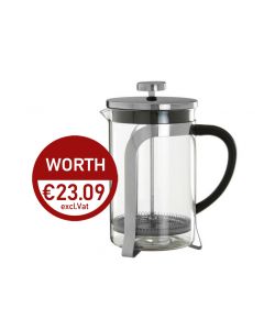 THE AKEALA STAINLESS STEEL CAFETIERE 800ML (6 CUP CAPACITY)