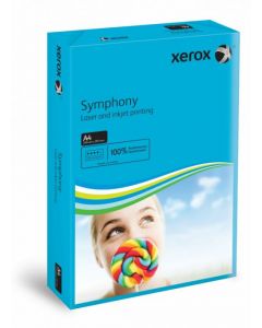 XEROX A4 SYMPHONY TINTED 80GSM DARK BLUE COPIER PAPER (PACK OF 500 SHEETS, 1 REAM) 003R93959