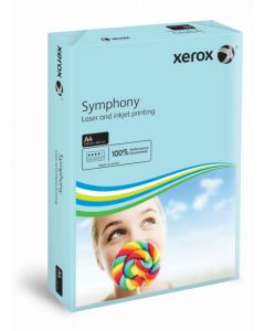 XEROX SYMPHONY MEDIUM TINTS MID BLUE REAM A4 PAPER 80GSM 003R93968 (PACK OF 500 SHEETS, 1 REAM)