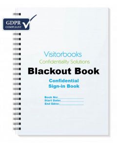 GDPR COMPLIANT VISITOR SIGN-IN BOOK, 850 NAMES PER BOOK, BLACKED OUT NAMES - PERFECT FOR SECONDARY SCHOOLS