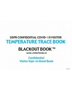 COVID-19 TRACE & TEMPERATURE VISITOR/EMPLOYEE BOOK. THIS BOOK WILL FACILITATE EMPLOYERS TO SIGN IN/OUT VISITORS AND EMPLOYEES AND TO MAINTAIN TEMPERATURE LOGS. GDPR COMPLIANT THAT KEEPS INFORMATION SAFE & SECURE. (PACK OF 1)