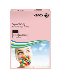 XEROX A3 SYMPHONY TINTED 80GSM PASTEL PINK COPIER PAPER (PACK OF 500 SHEETS, 1 REAM) 003R92261