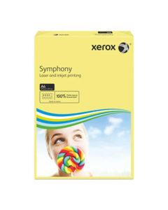 XEROX SYMPHONY PAPER A4 120GSM PASTEL TINTS YELLOW (PACK OF 250 SHEETS)  003R91986